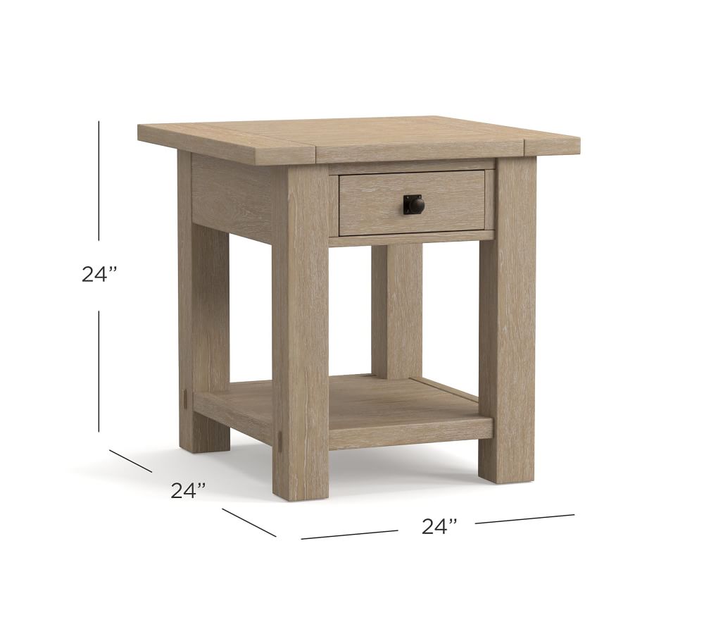 Benchwright 24" Square End Table Pottery Barn