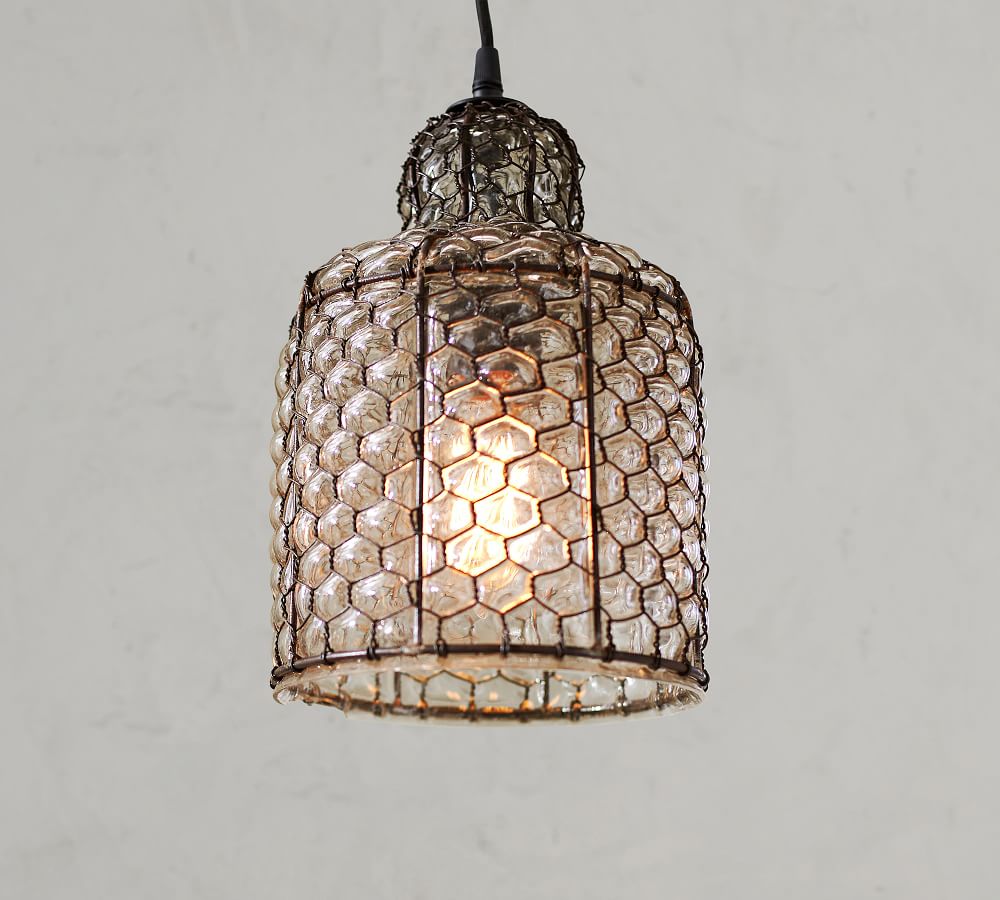 Glass Indoor/Outdoor Pendant | Pottery Barn