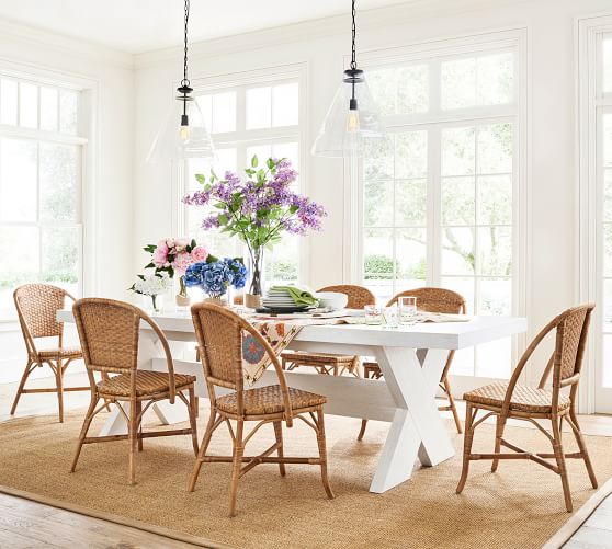 Modern Farmhouse Extending Dining Table, Pictures Of Farm Style Dining Room Tables