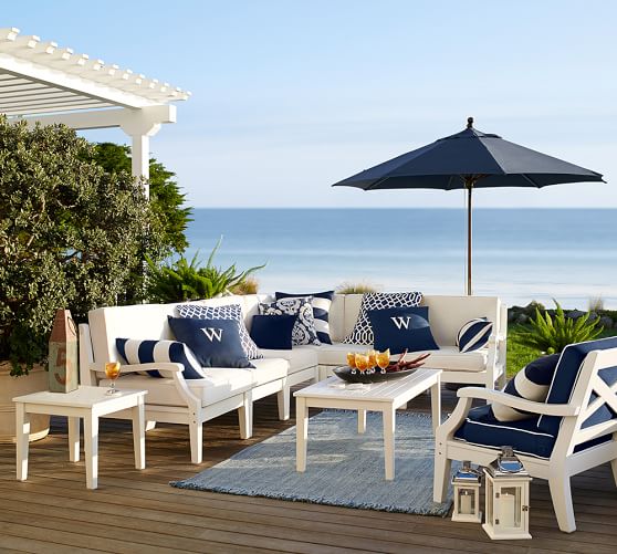 Hampstead Painted Outdoor Sectional, Who Makes Pottery Barn Outdoor Furniture