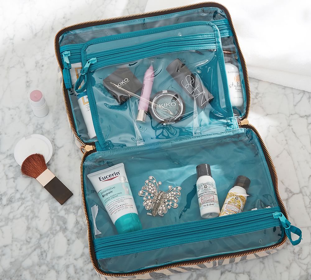 Zebra Ultimate Makeup Bag Pottery Barn