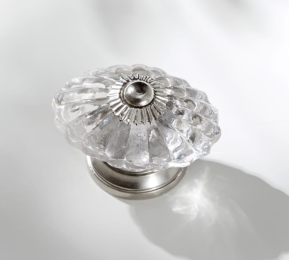 Vintage Glass Oval Knob Pottery Barn