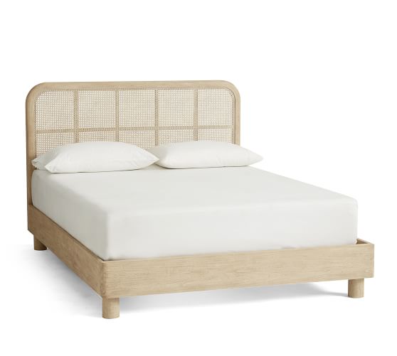 Manzanita Cane Platform Bed Pottery Barn, French Cane Bed Frame Queen Size
