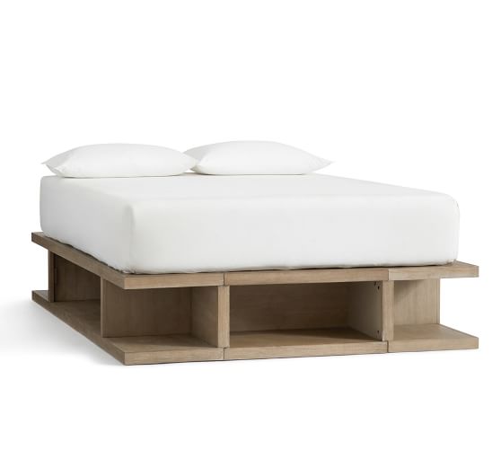 Brooklyn Storage Platform Bed Pottery, High Rise Bed Frame With Storage