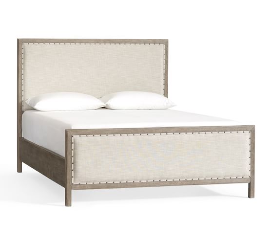 Toulouse Wood Bed Wooden Beds, Wood Bed With Tufted Headboard