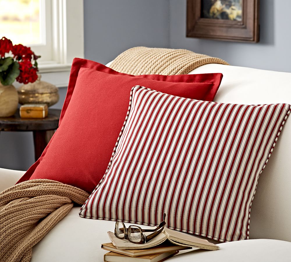 Custom Upholstery Fabric Decorative Pillow Covers Pottery Barn