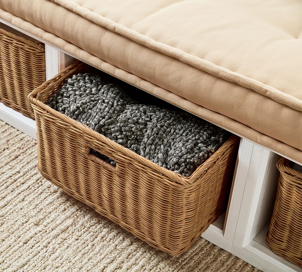 Stratton Storage Platform Daybed with Baskets Pottery Barn