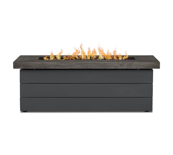 Epsom 48 X 20 Concrete Rectangular, Small Outdoor Tabletop Fire Pit