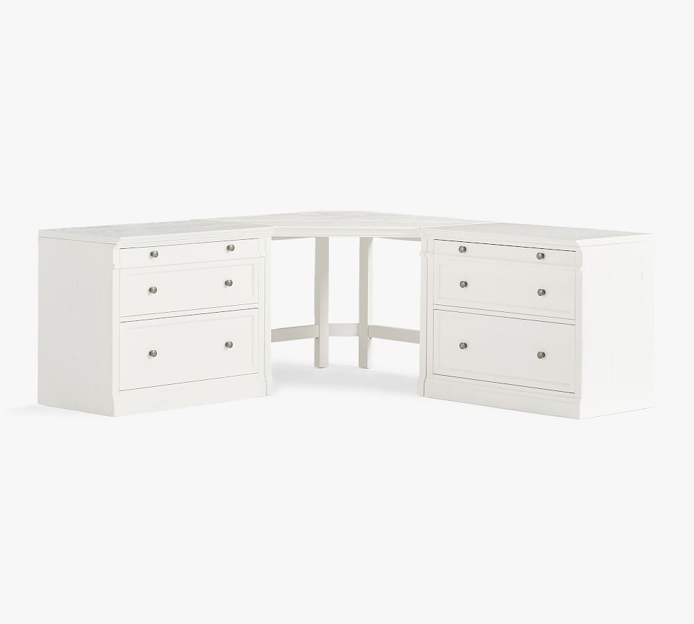 Livingston Corner Desk with Drawers Pottery Barn