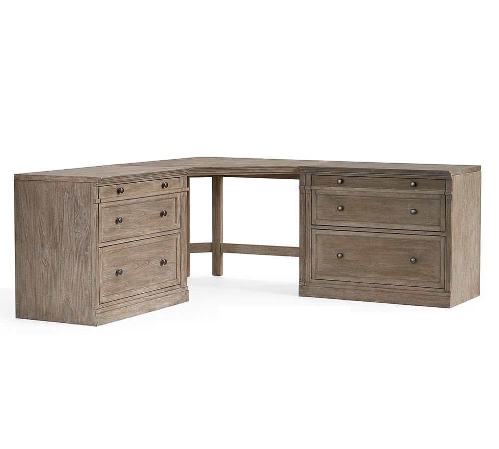 Livingston Corner Desk with Drawers Pottery Barn
