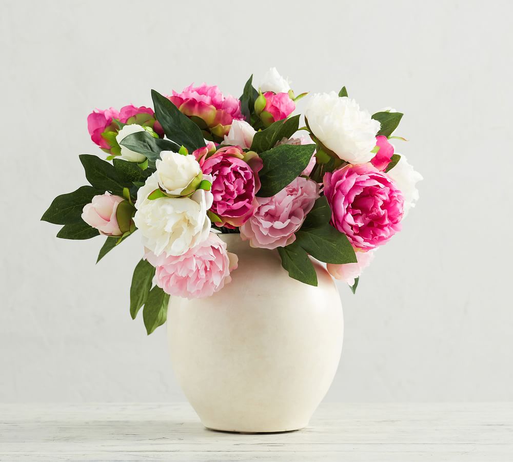 Faux Peony Bundle | Artificial Flowers | Pottery Barn