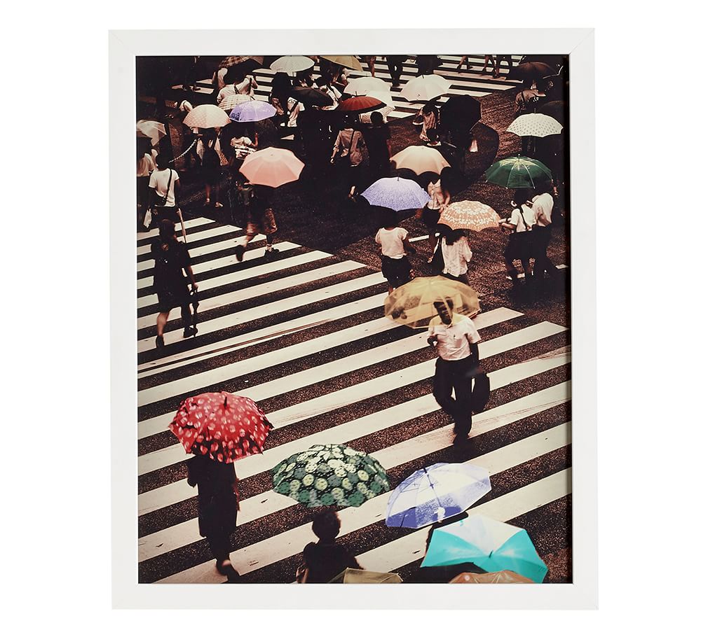 Umbrellas Framed Photograph Pottery Barn