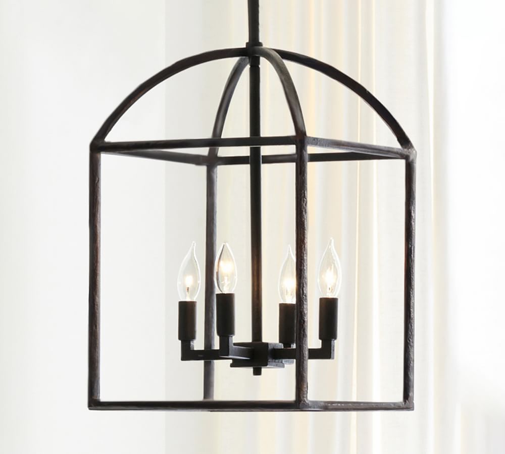 Fallon Forged-Iron Pendant | Pottery Barn