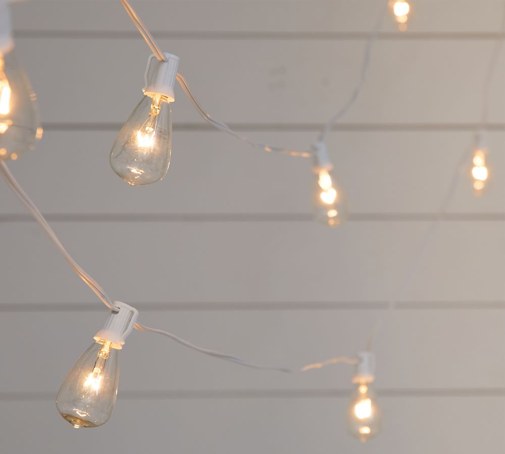 Edison Bulb Indoor/Outdoor String Lights | Pottery Barn