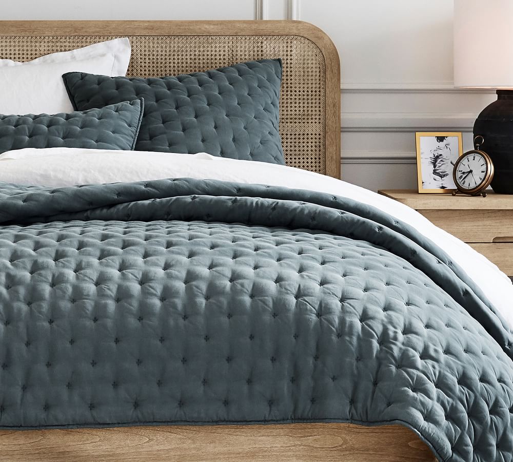 White Tencel™ Quilt & Sham Pottery Barn