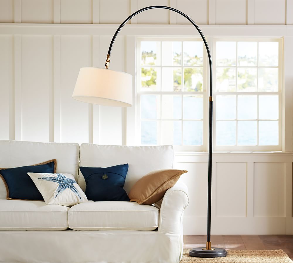 A pottery barn Winslow Metal Arc Sectional Floor Lamp