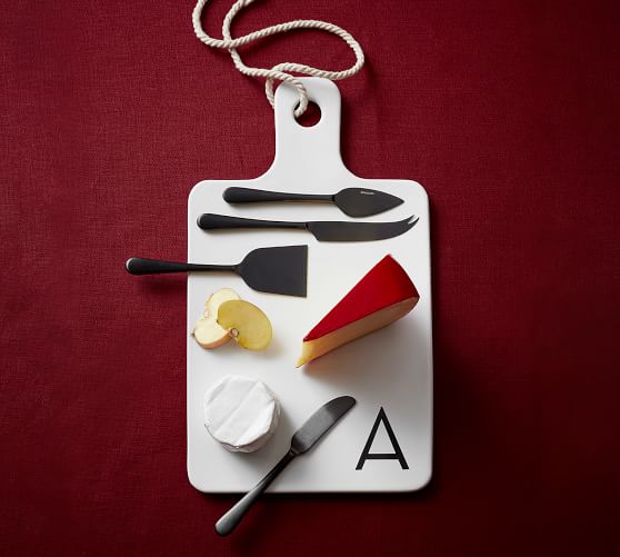 Mason Alphabet Ceramic Cheese & Charcuterie Board