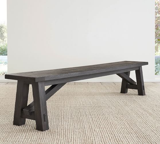 Toscana Dining Bench Pottery Barn, What Size Dining Bench For 84 Table
