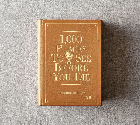 1000 Places To See Before You Die Leather Book