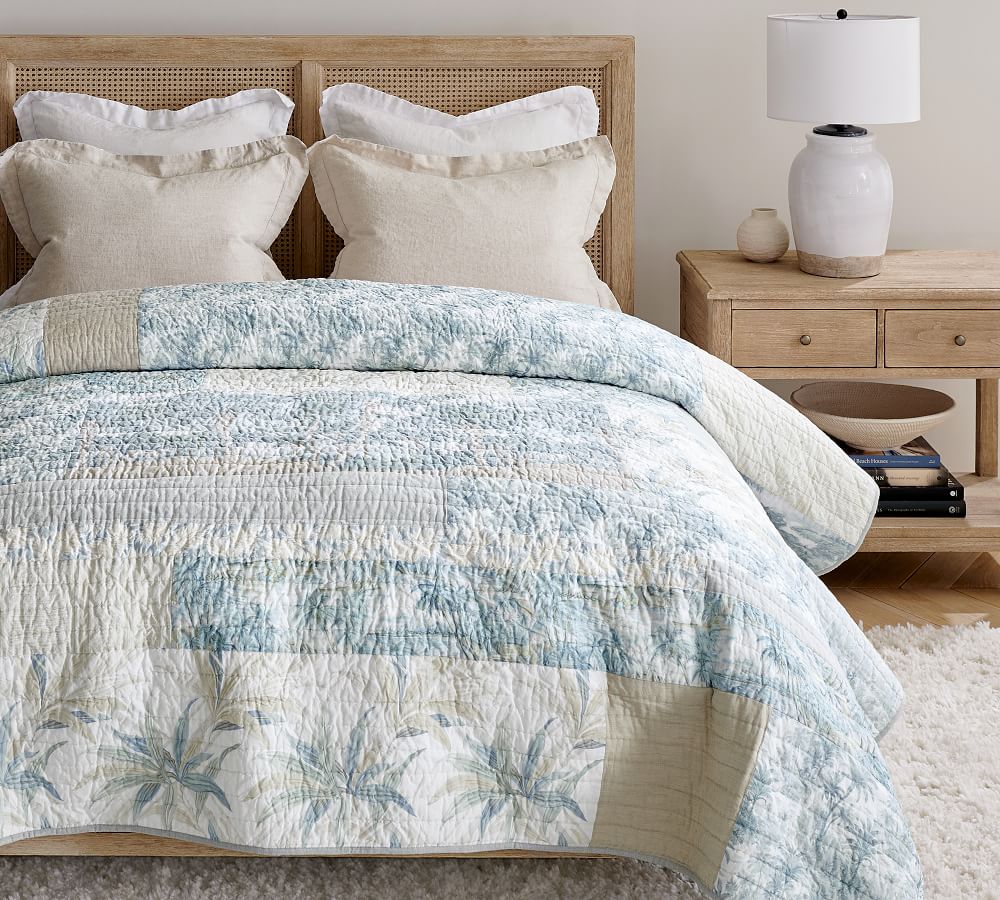 Island Patchwork Handcrafted Cotton Quilt & Shams Pottery Barn