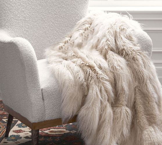 Details about   Real Rabbit Fur Throw Patchwork Blanket Winter Soft Warm Leather 43.3" X 21.6" 