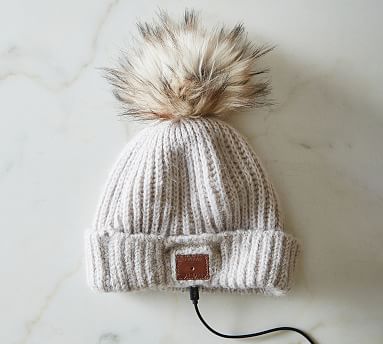 Wireless Bluetooth Knit Pom Pom Beanie 
