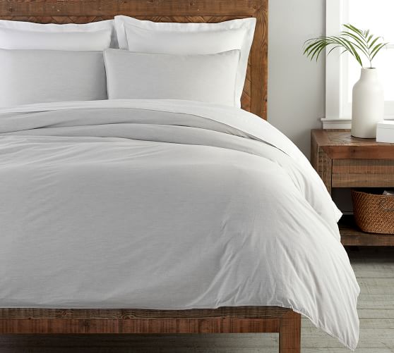 pottery barn gray duvet cover