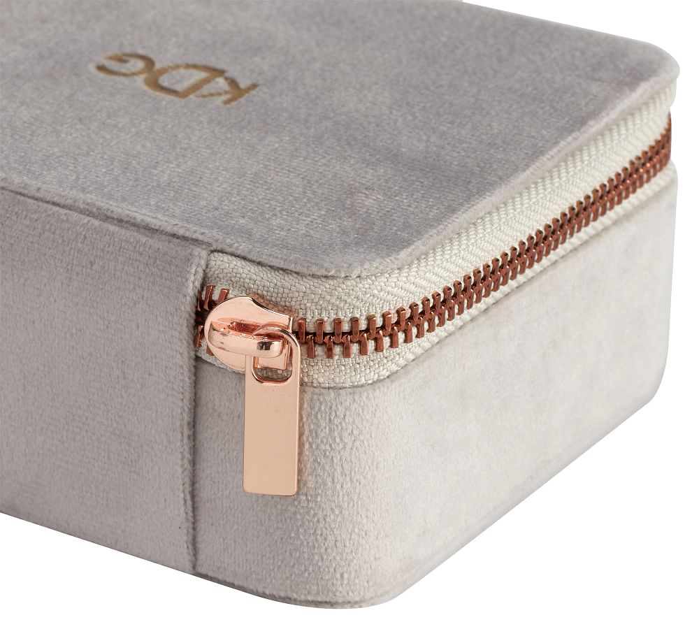 Monique Lhuillier Velvet Travel Jewelry Case Pottery Barn