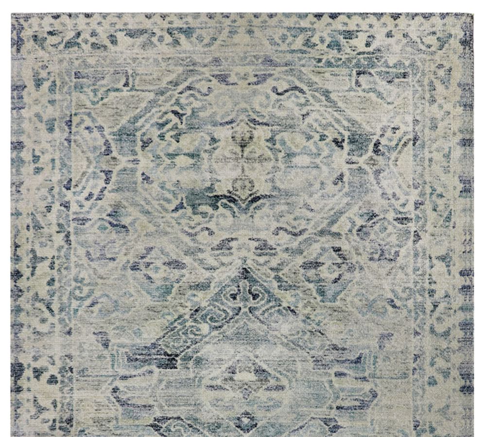 Jade Printed Handwoven Rug Pottery Barn