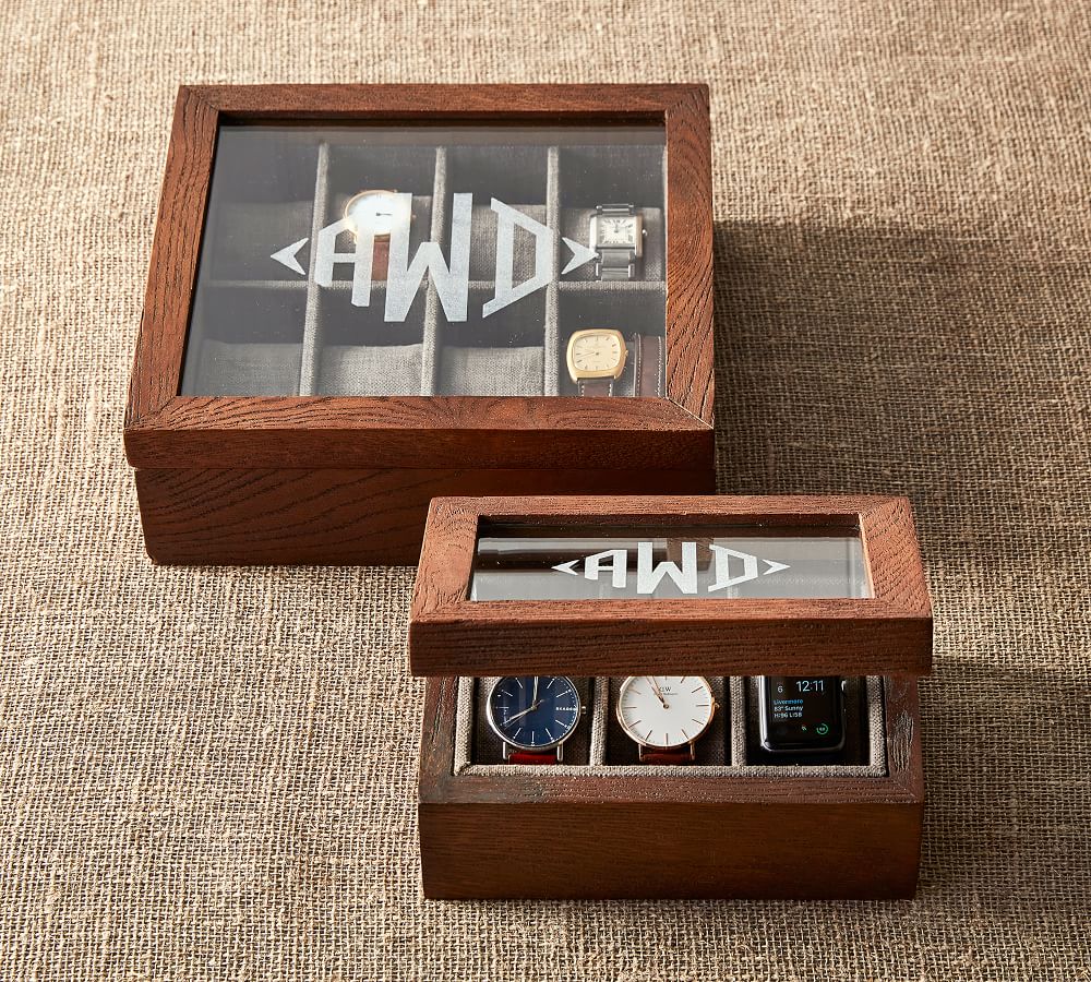 Urban Designs Basic Art 3-Drawer Wood Box Jewelry Name Brown 