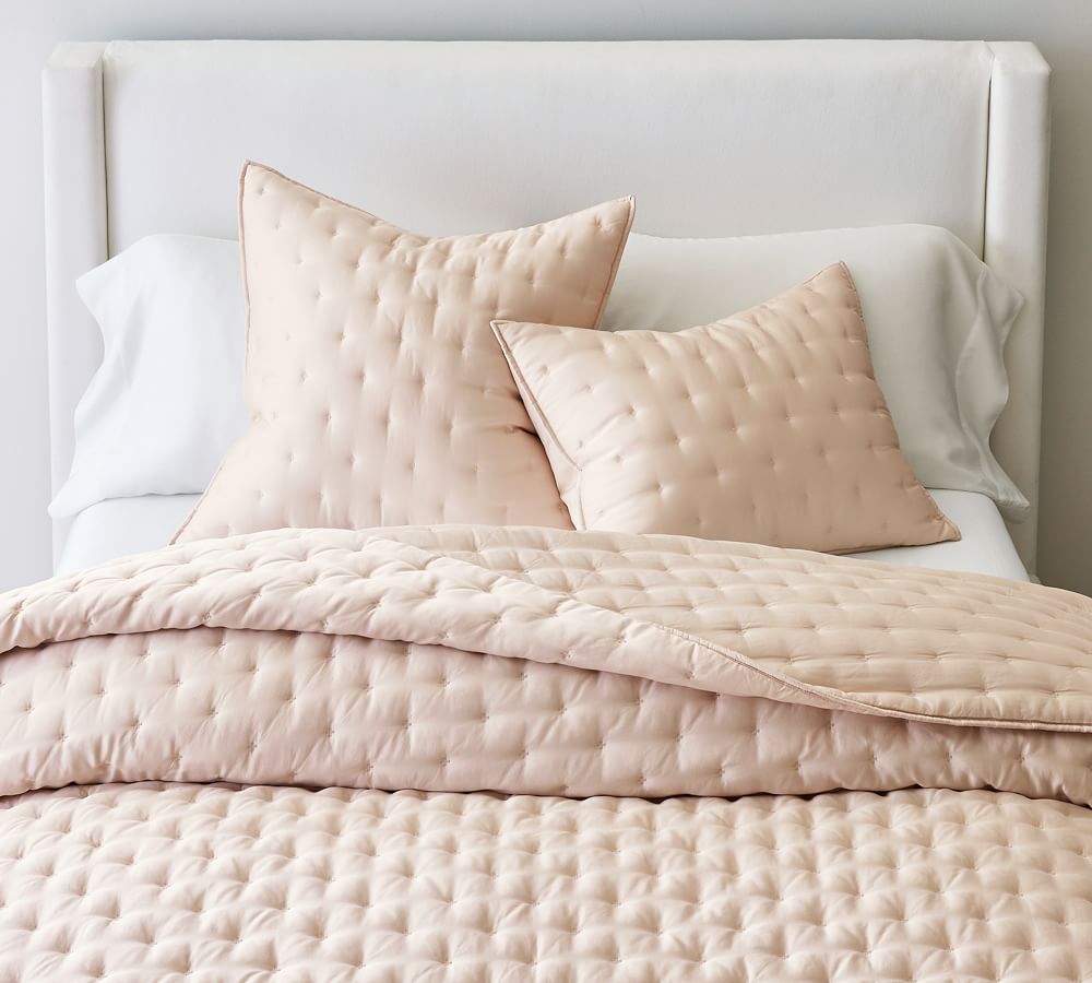 White Tencel™ Quilt & Sham Pottery Barn