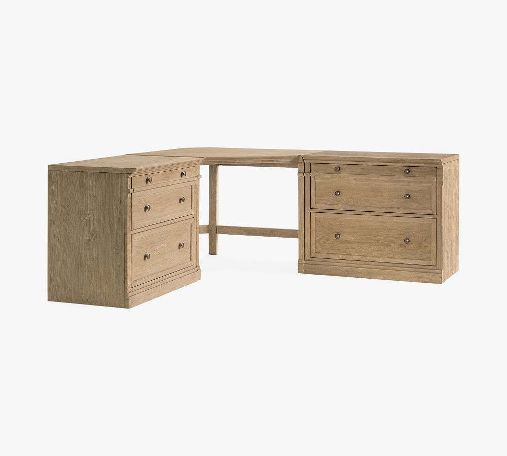 Livingston Corner Desk with Drawers Pottery Barn
