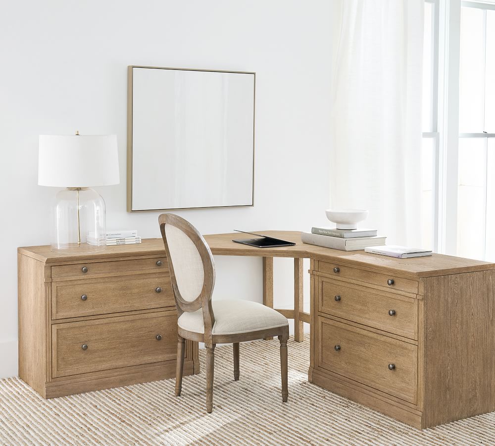Livingston Corner Desk with Drawers Pottery Barn