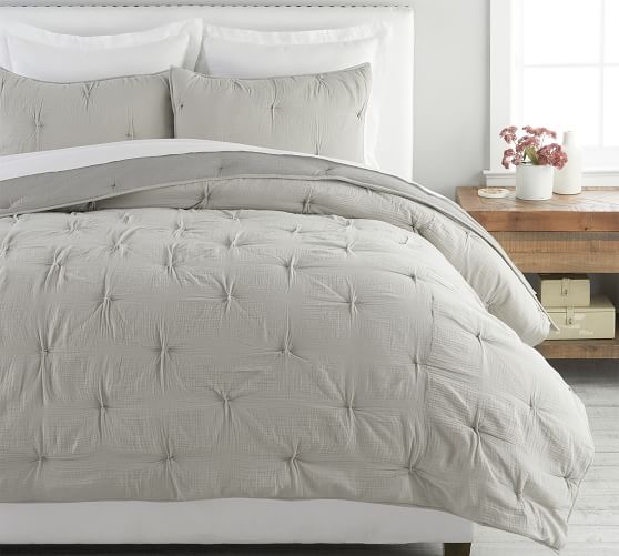 pottery barn soft cotton duvet