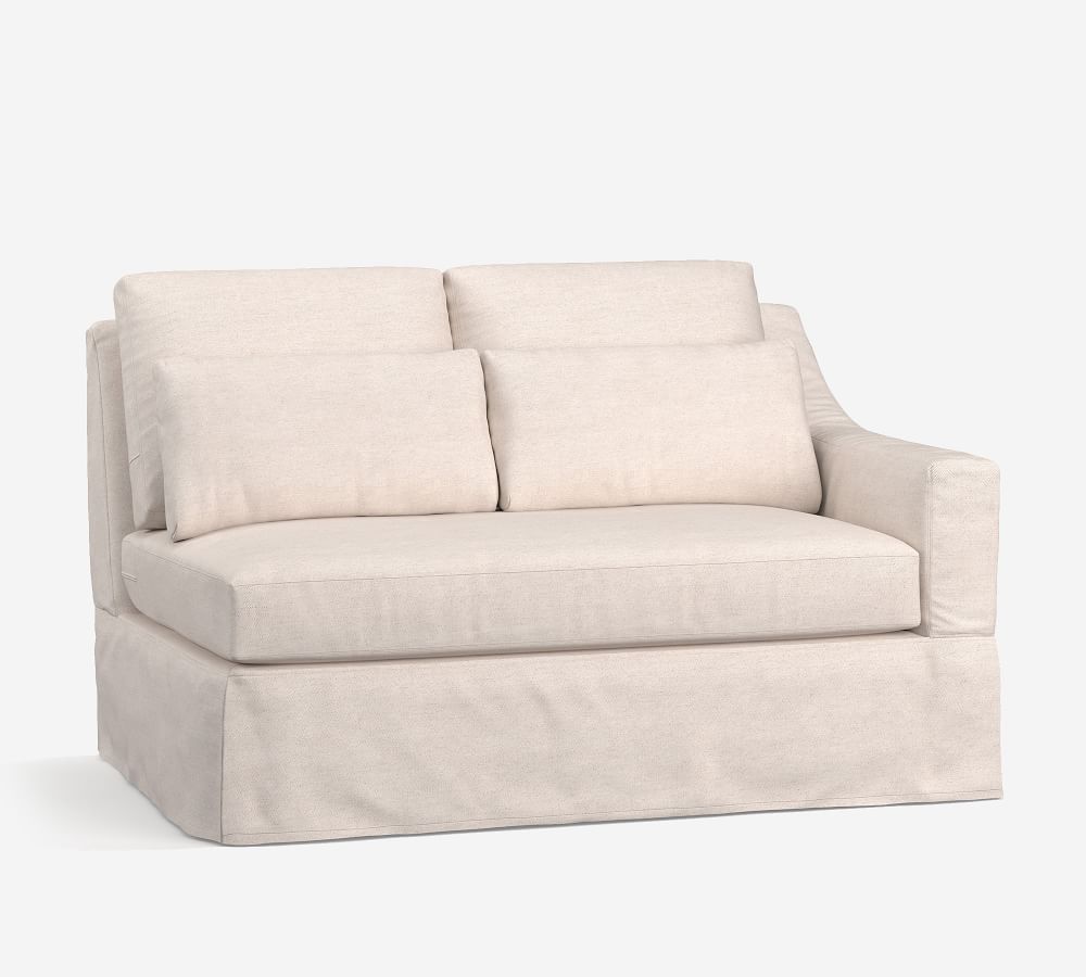 Build Your Own York Slope Arm Deep Seat Slipcovered Sectional Components Pottery Barn