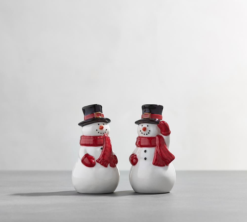 Details about   St & Mrs Nicholas Square Yuletide Salt & Pepper Shaker Set Mr Snowmen 