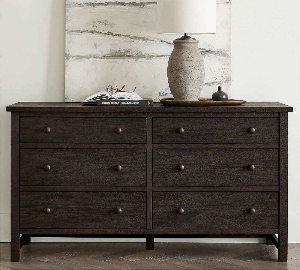 Farmhouse 6-Drawer Wide Dresser | Pottery Barn