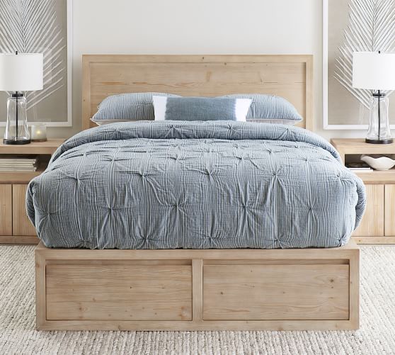 Folsom Storage Bed Pottery Barn, Pottery Barn King Bed With Storage