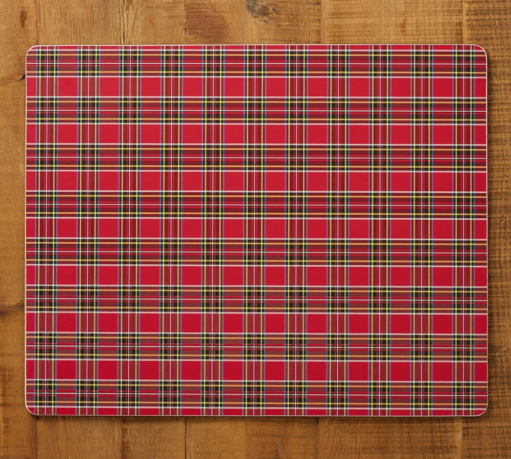 Madison Plaid Cork Placemat Pottery Barn
