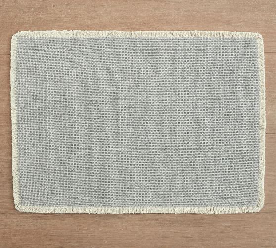 Mason Handwoven Cotton Fringe Placemats