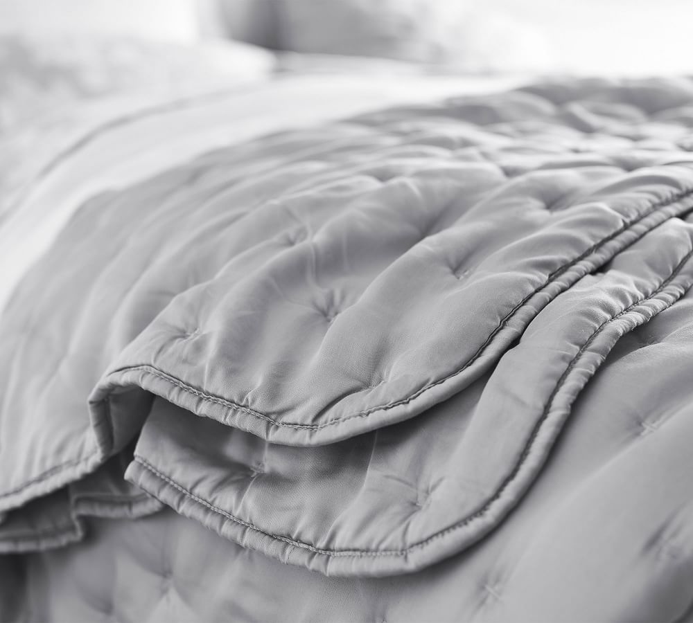 White Tencel™ Quilt & Sham Pottery Barn