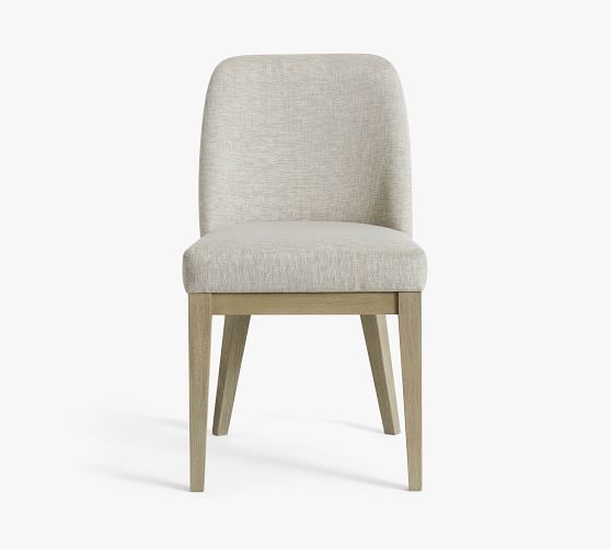 Layton Upholstered Dining Chair, White Upholstered Dining Chairs Pottery Barn