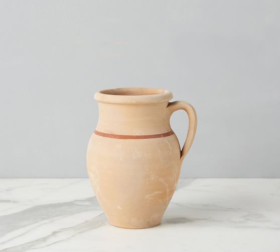 Dekoratife Amphoren 36cm Amphora Clay Grey Vase Pottery