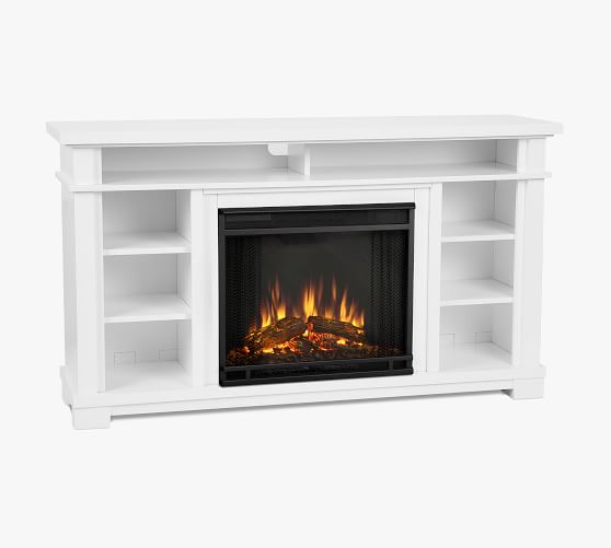 Real Flame 56 5 Belford Electric Fireplace Media Cabinet Pottery Barn 56 5 Belford Electric Fireplace Media, 67 Calie Entertainment Center Electric Fireplace