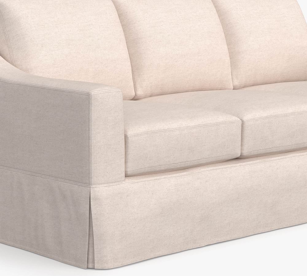 York Slope Arm Slipcovered Fabric Sofa Pottery Barn