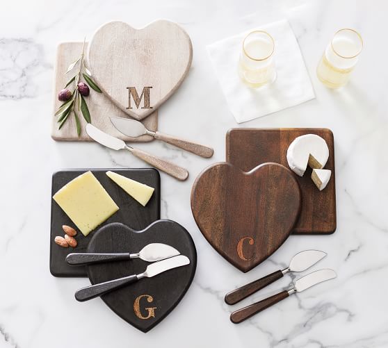 Handcrafted Wood Cheese & Charcuterie Board for 2 Gift Set