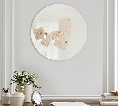 Round Glass Magnetic Dry Erase Board | Pottery Barn