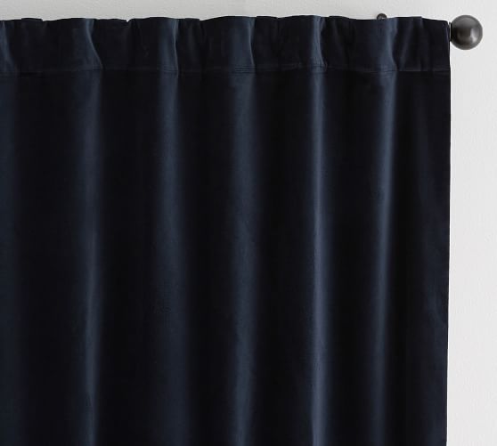 navy curtain