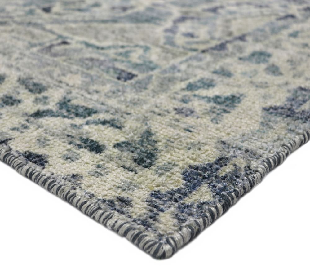 Jade Printed Handwoven Rug Pottery Barn
