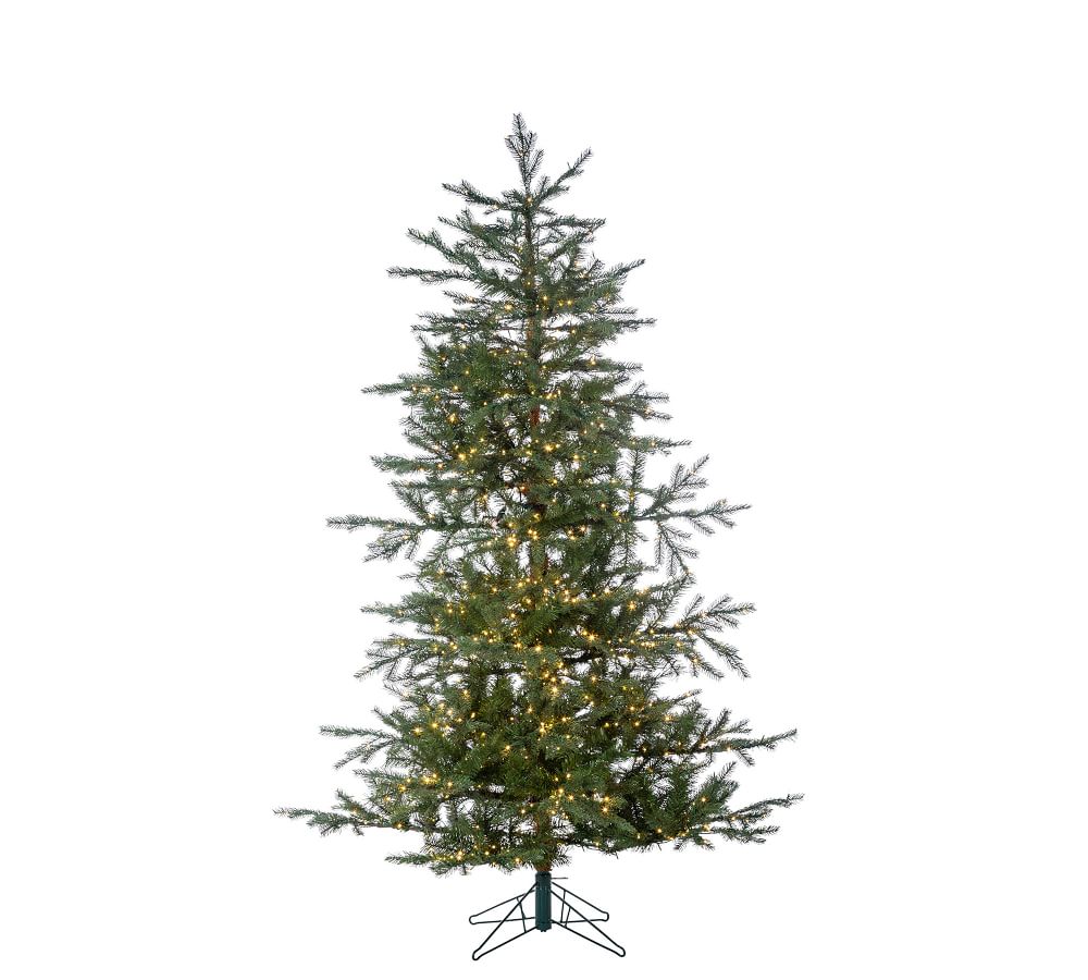 PreLit Portland Pine Artificial Christmas Trees Pottery Barn